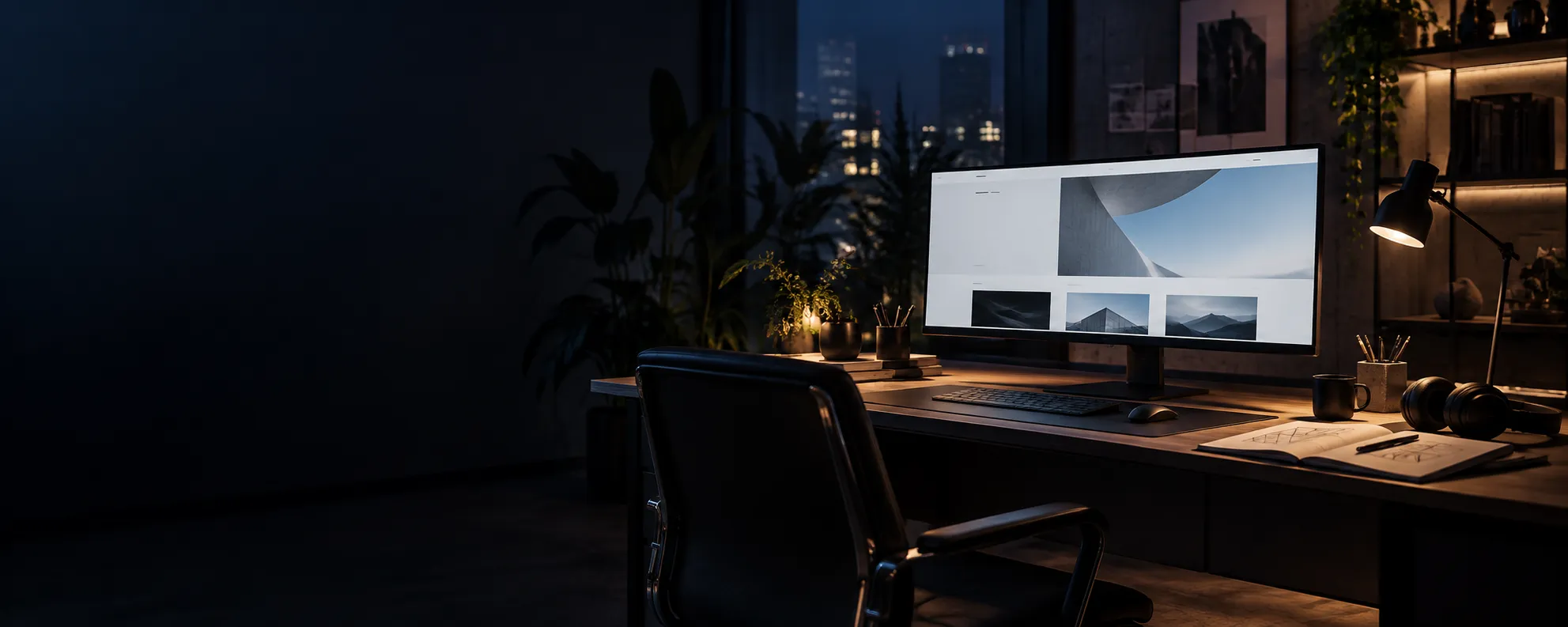 Workspace malam Lumovelo untuk mengembangkan solusi digital